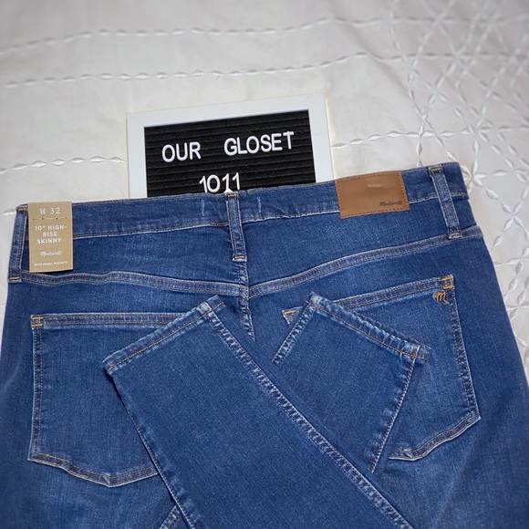 MADEWELL 10" High-rise Skinny Jeans, Button-Front - Picture 6 of 7